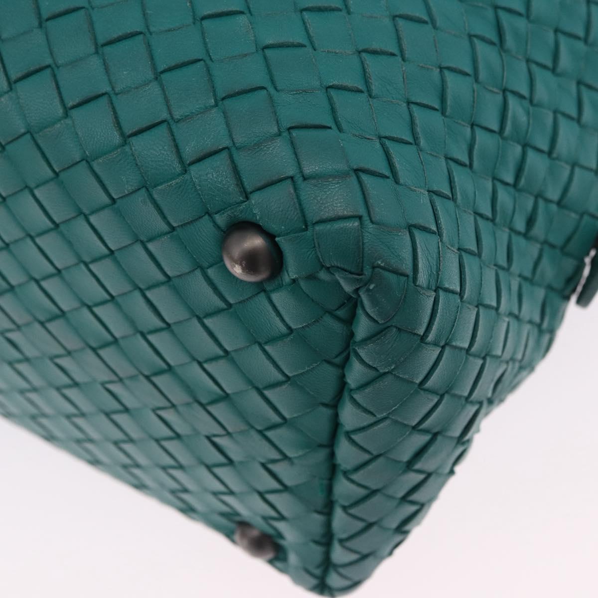 BOTTEGA VENETA INTRECCIATO Hand Bag Leather Green 173398 Auth 199486V