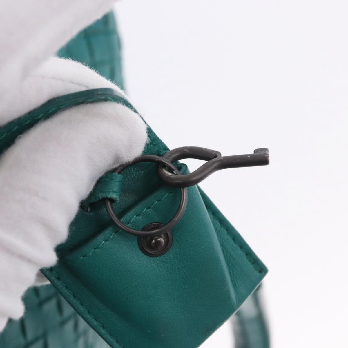 BOTTEGA VENETA INTRECCIATO Hand Bag Leather Green 173398 Auth 199486V