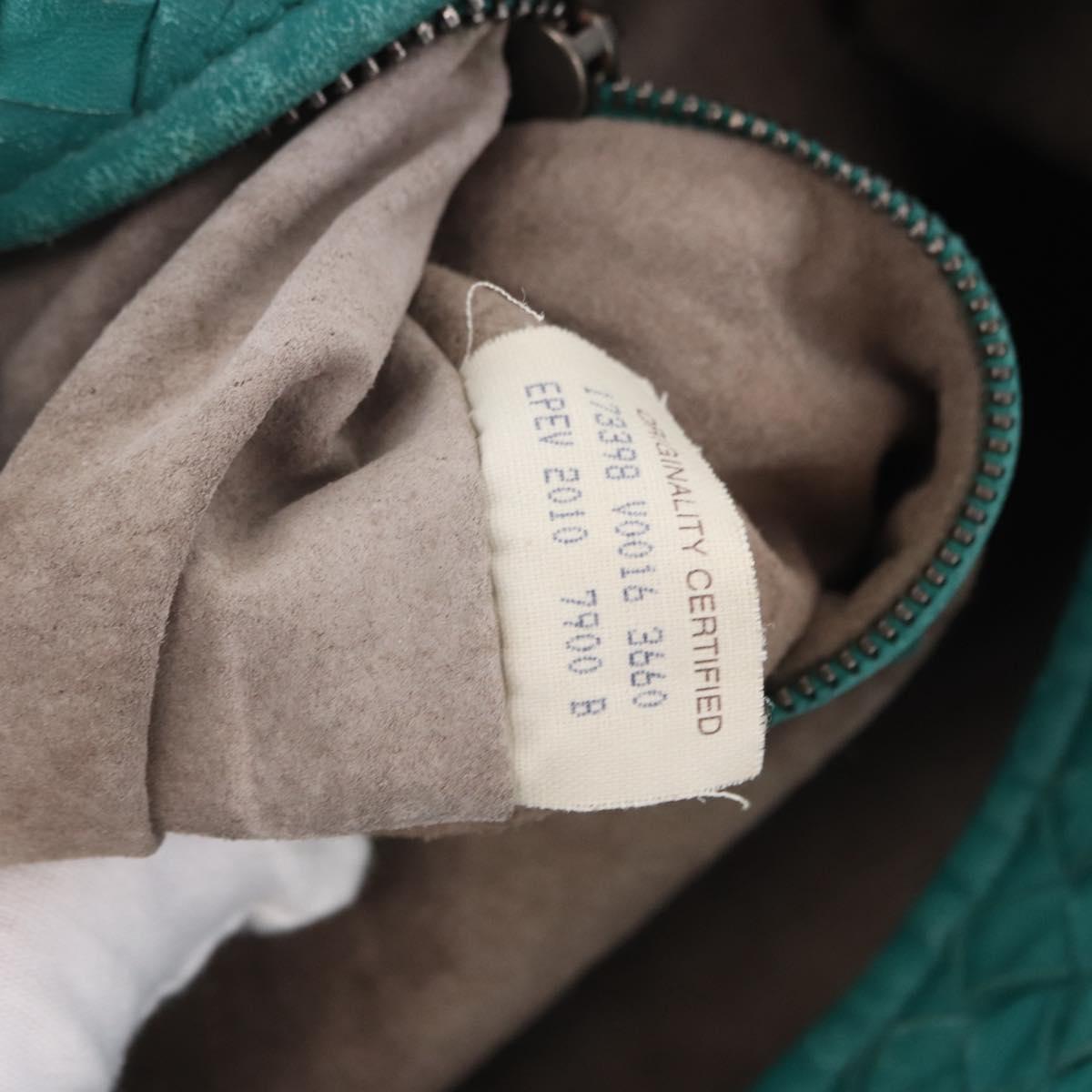 BOTTEGA VENETA INTRECCIATO Hand Bag Leather Green 173398 Auth 199486V