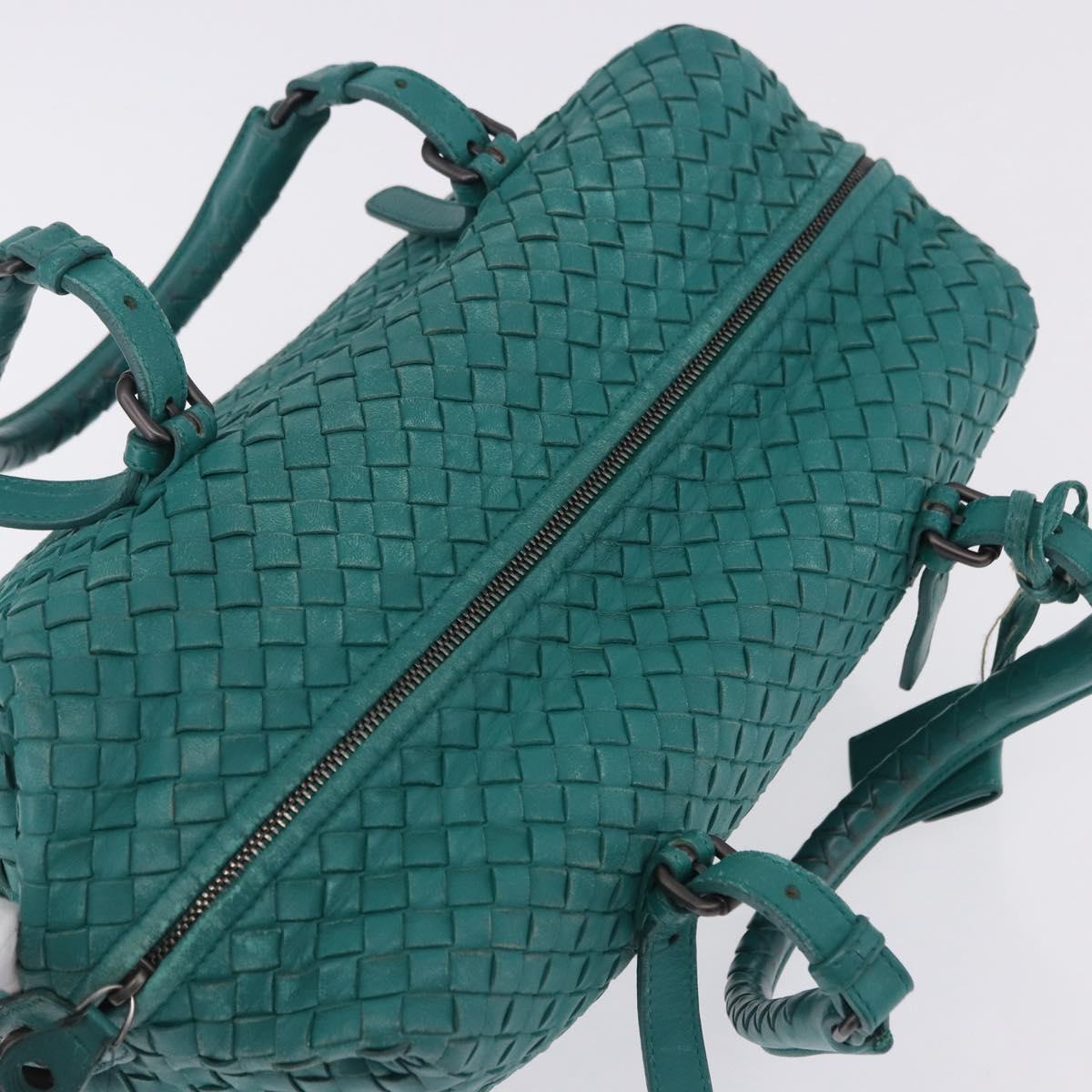 BOTTEGA VENETA INTRECCIATO Hand Bag Leather Green 173398 Auth 199486V