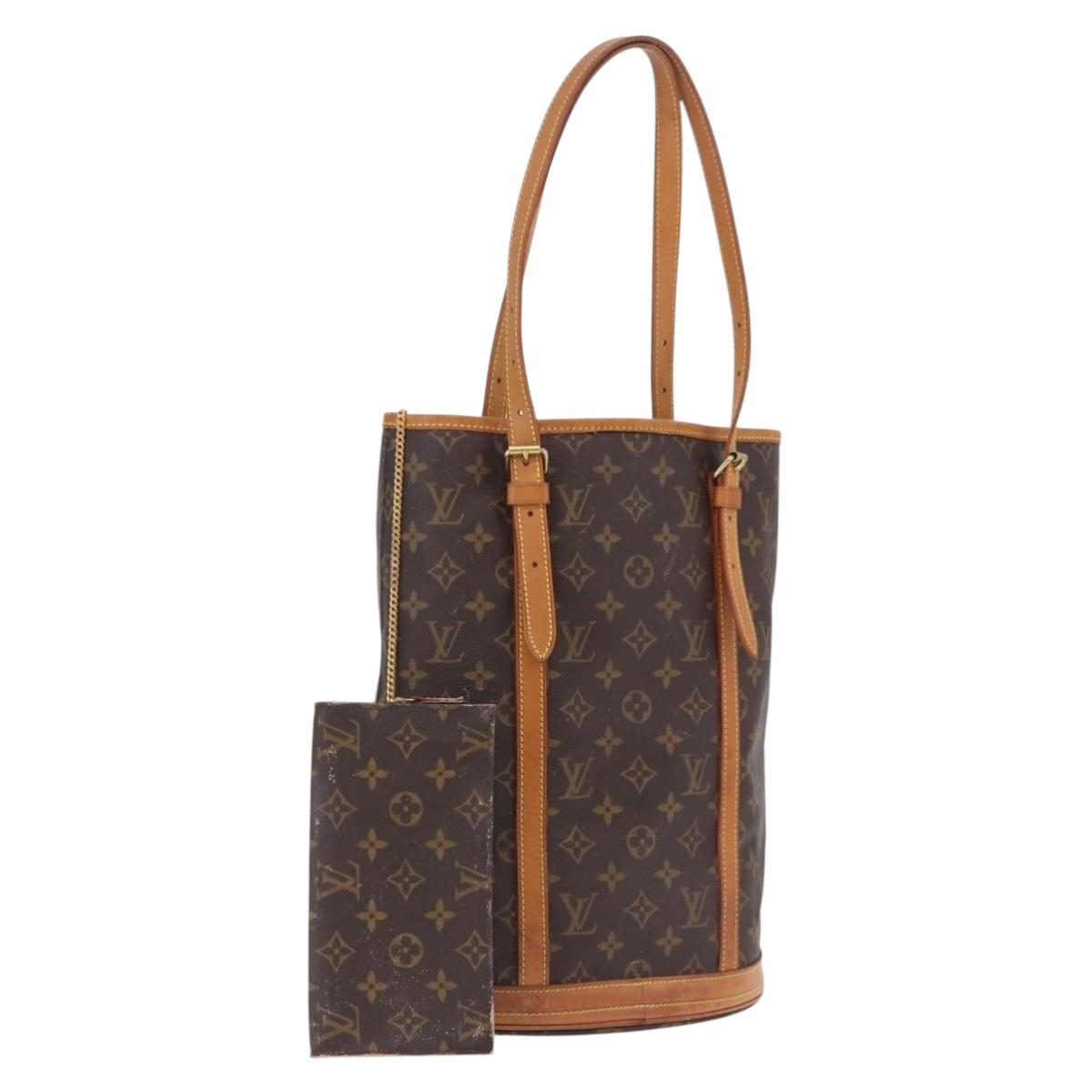 LOUIS VUITTON Monogram Bucket GM Shoulder Bag M42236 LV Auth 199487