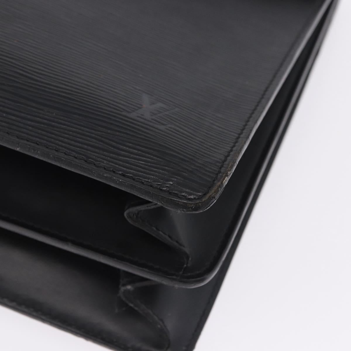 LOUIS VUITTON Epi Serviette Conseiller Briefcase Black M54422 LV Auth 199491