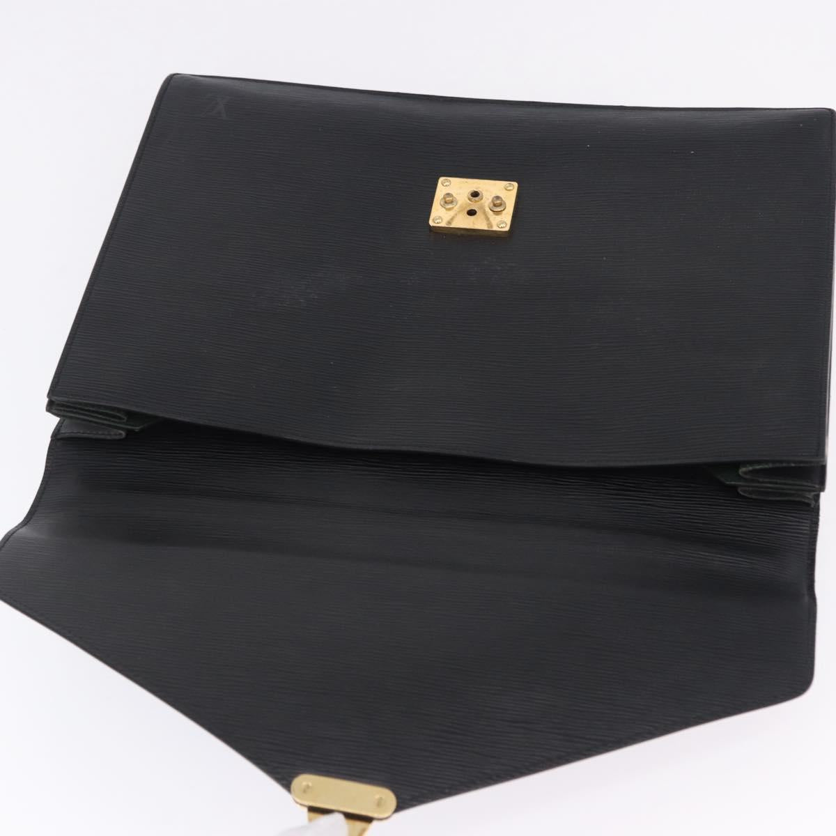 LOUIS VUITTON Epi Serviette Conseiller Briefcase Black M54422 LV Auth 199491
