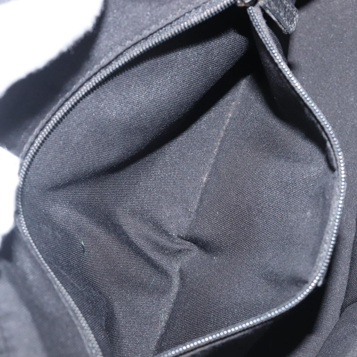 GUCCI GG Canvas Pretty Tote Bag Black Gold Tone Auth 199498