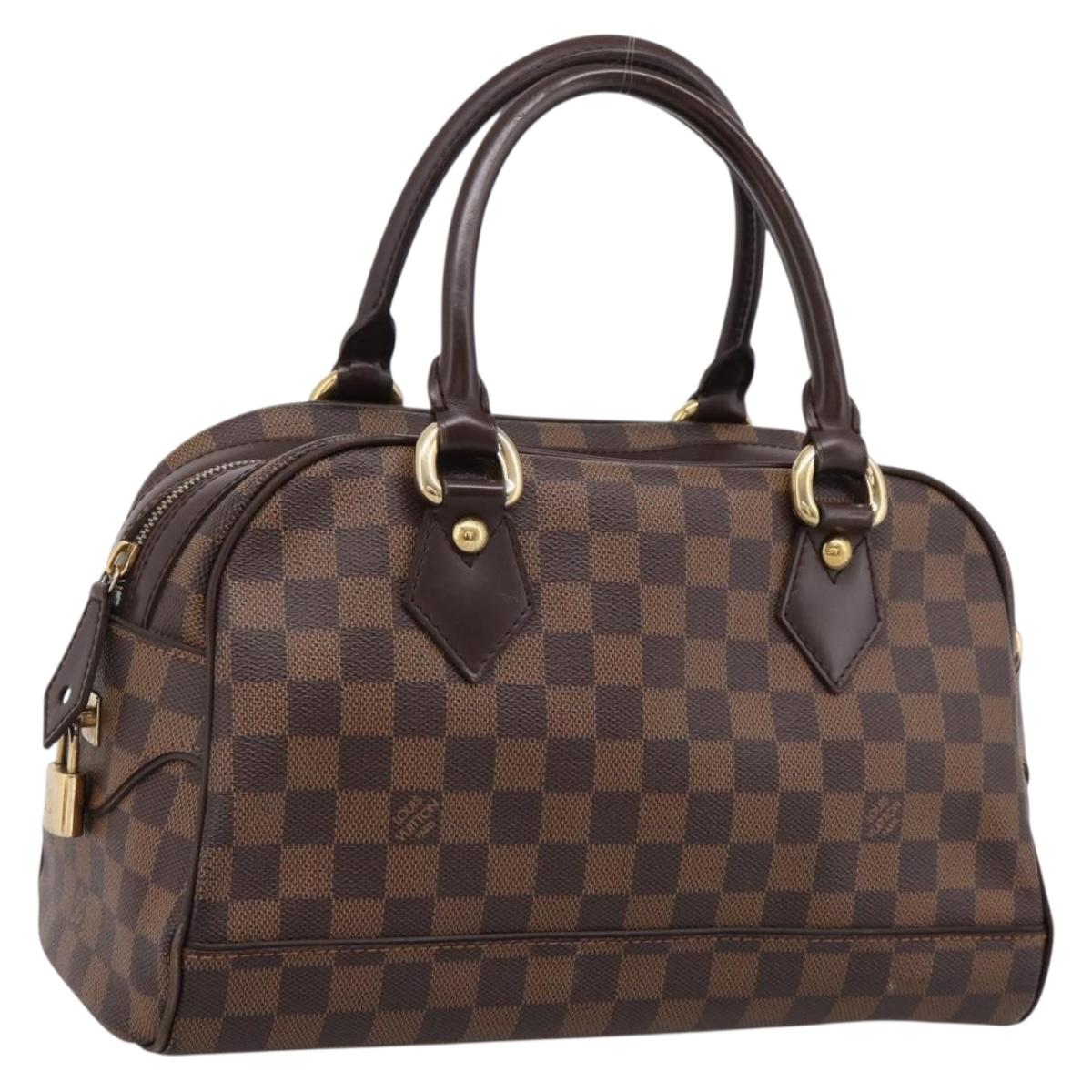 LOUIS VUITTON Damier Ebene Duomo Hand Bag N60008 LV Auth 199501A