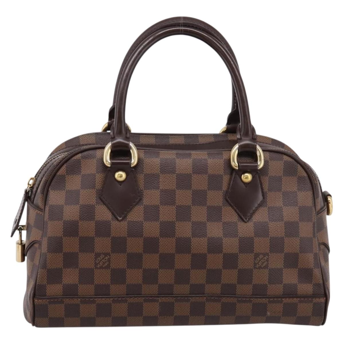 LOUIS VUITTON Damier Ebene Duomo Hand Bag N60008 LV Auth 199501A