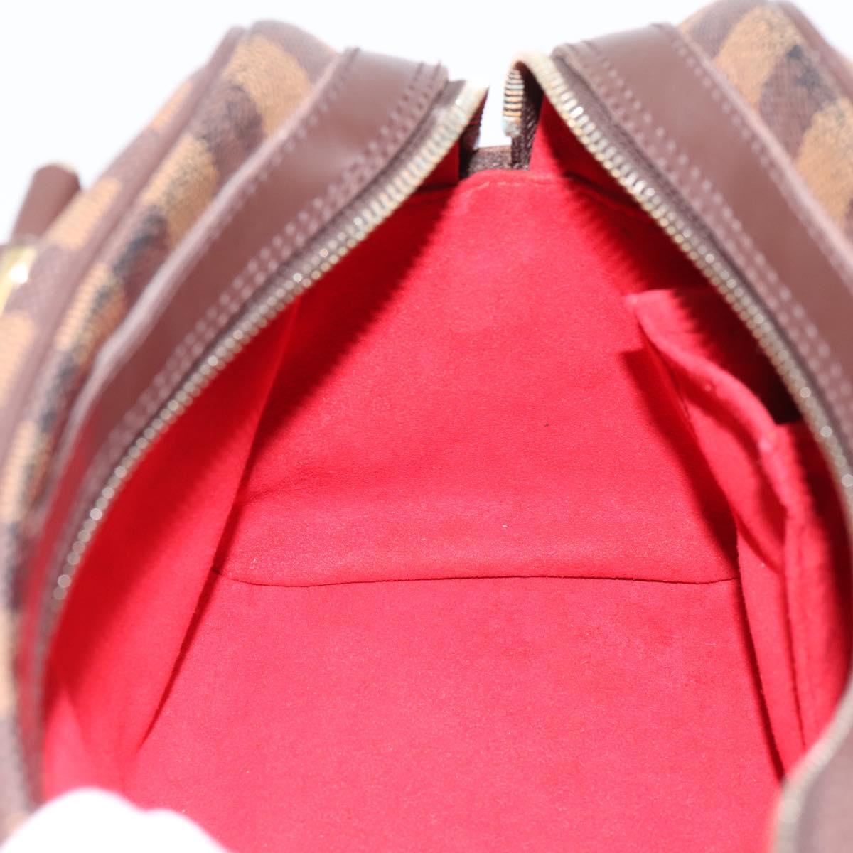 LOUIS VUITTON Damier Ebene Duomo Hand Bag N60008 LV Auth 199501A