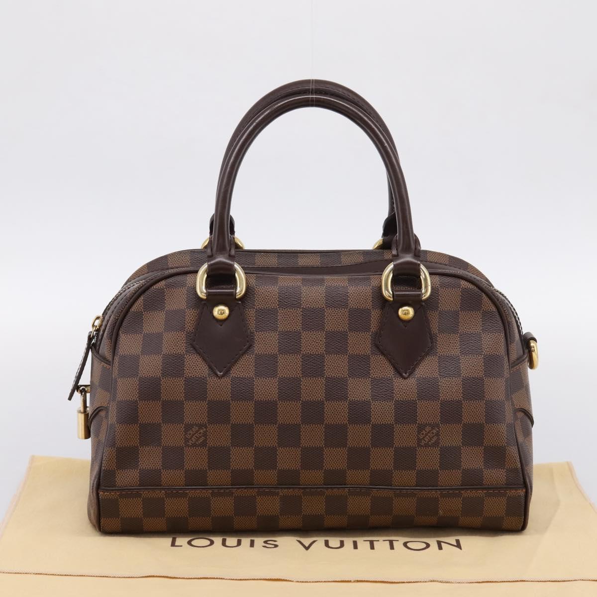 LOUIS VUITTON Damier Ebene Duomo Hand Bag N60008 LV Auth 199501A
