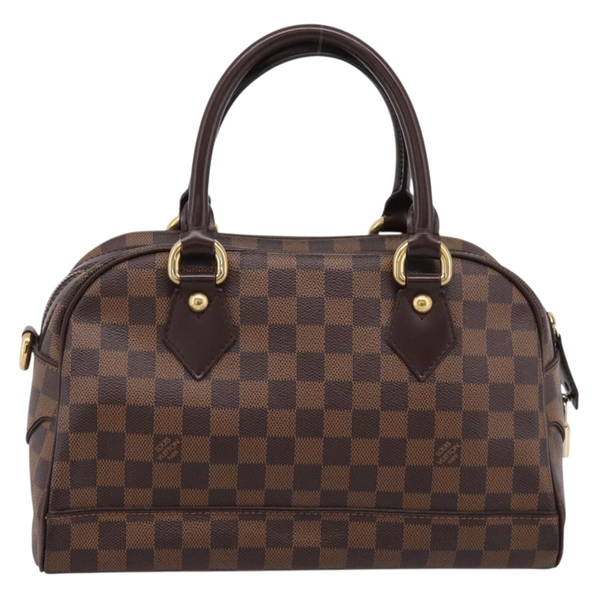 LOUIS VUITTON Damier Ebene Duomo Hand Bag N60008 LV Auth 199501A