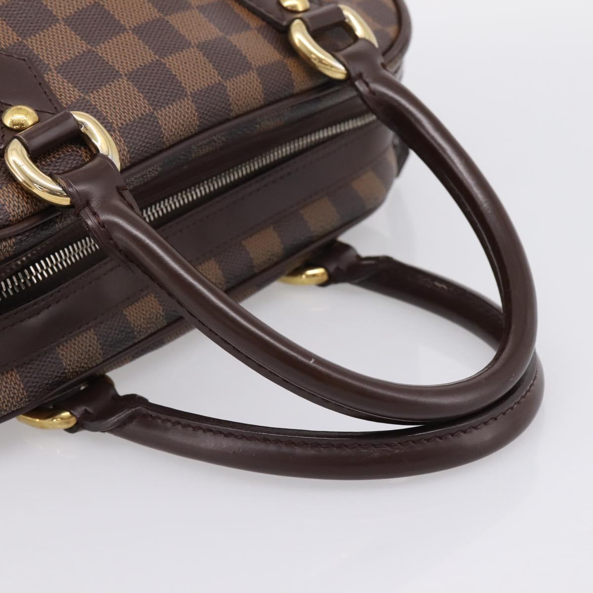 LOUIS VUITTON Damier Ebene Duomo Hand Bag N60008 LV Auth 199501A