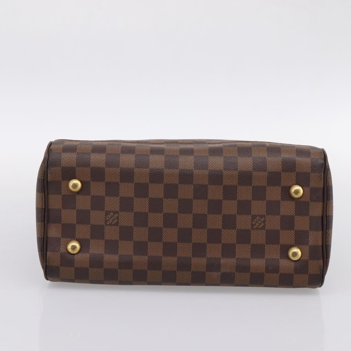 LOUIS VUITTON Damier Ebene Duomo Hand Bag N60008 LV Auth 199501A