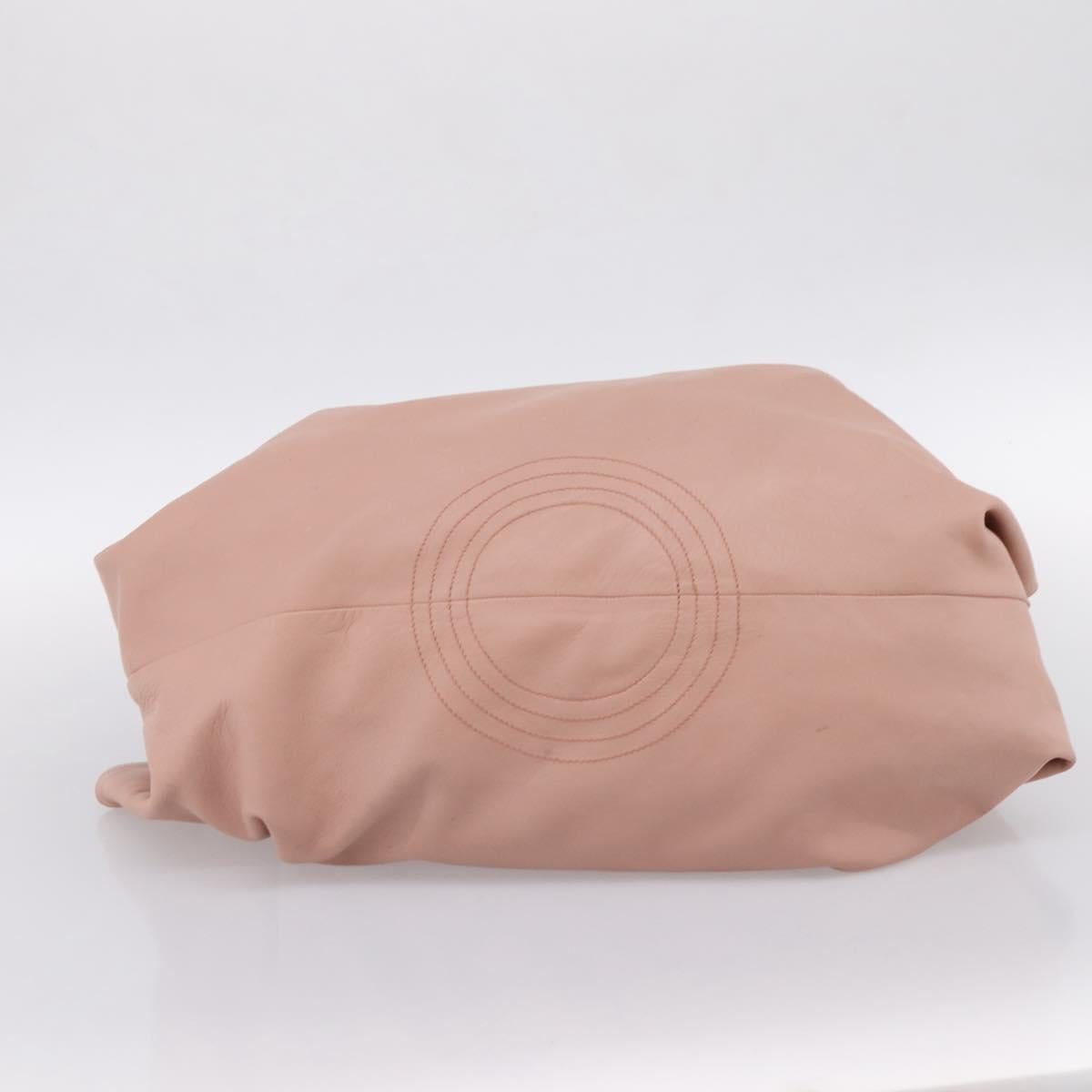 LOEWE Anagram Nappa Aire Hand Bag Leather Pink Gold Tone Auth 199505V