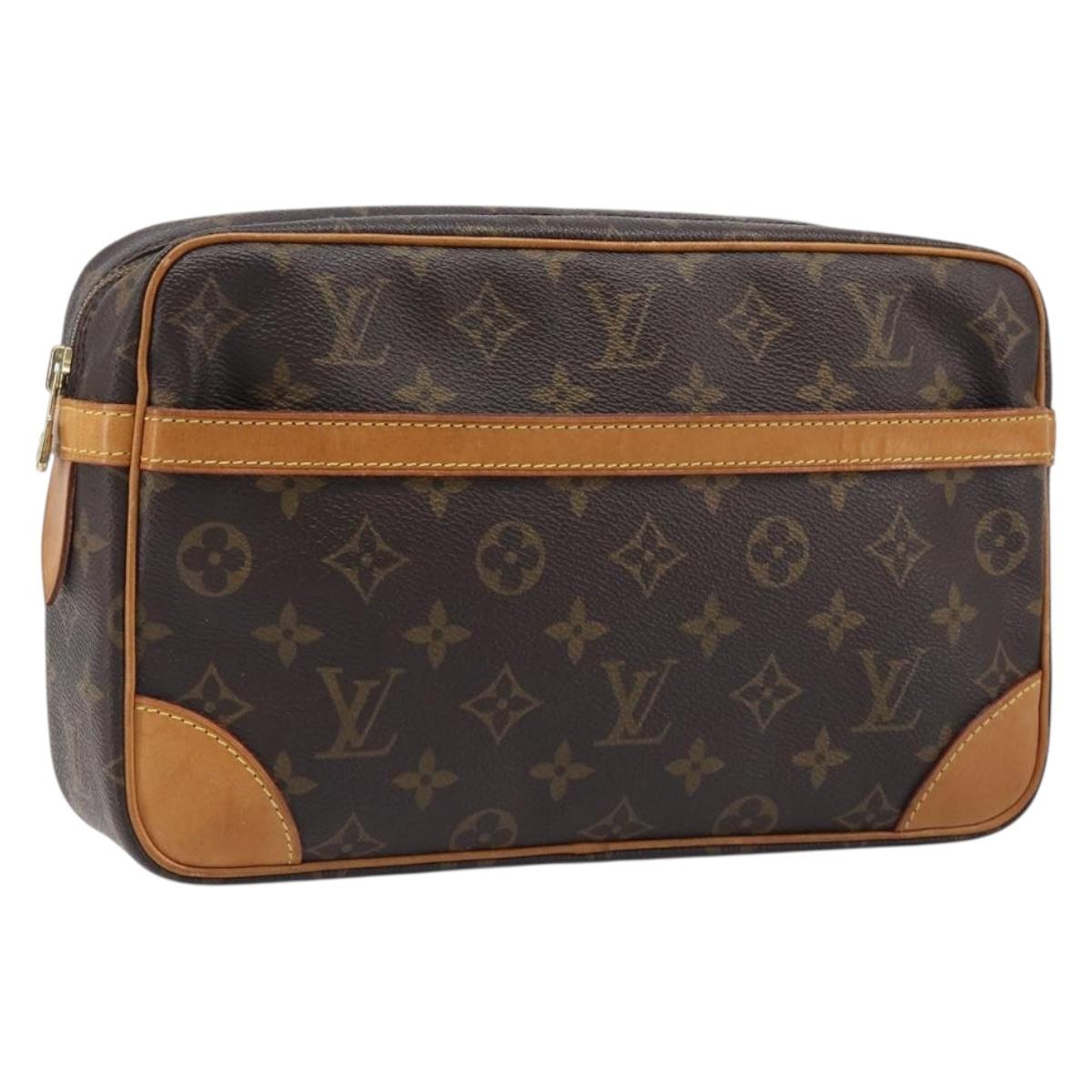 LOUIS VUITTON Monogram Compiegne 28 Clutch Bag M51845 LV Auth 199515A