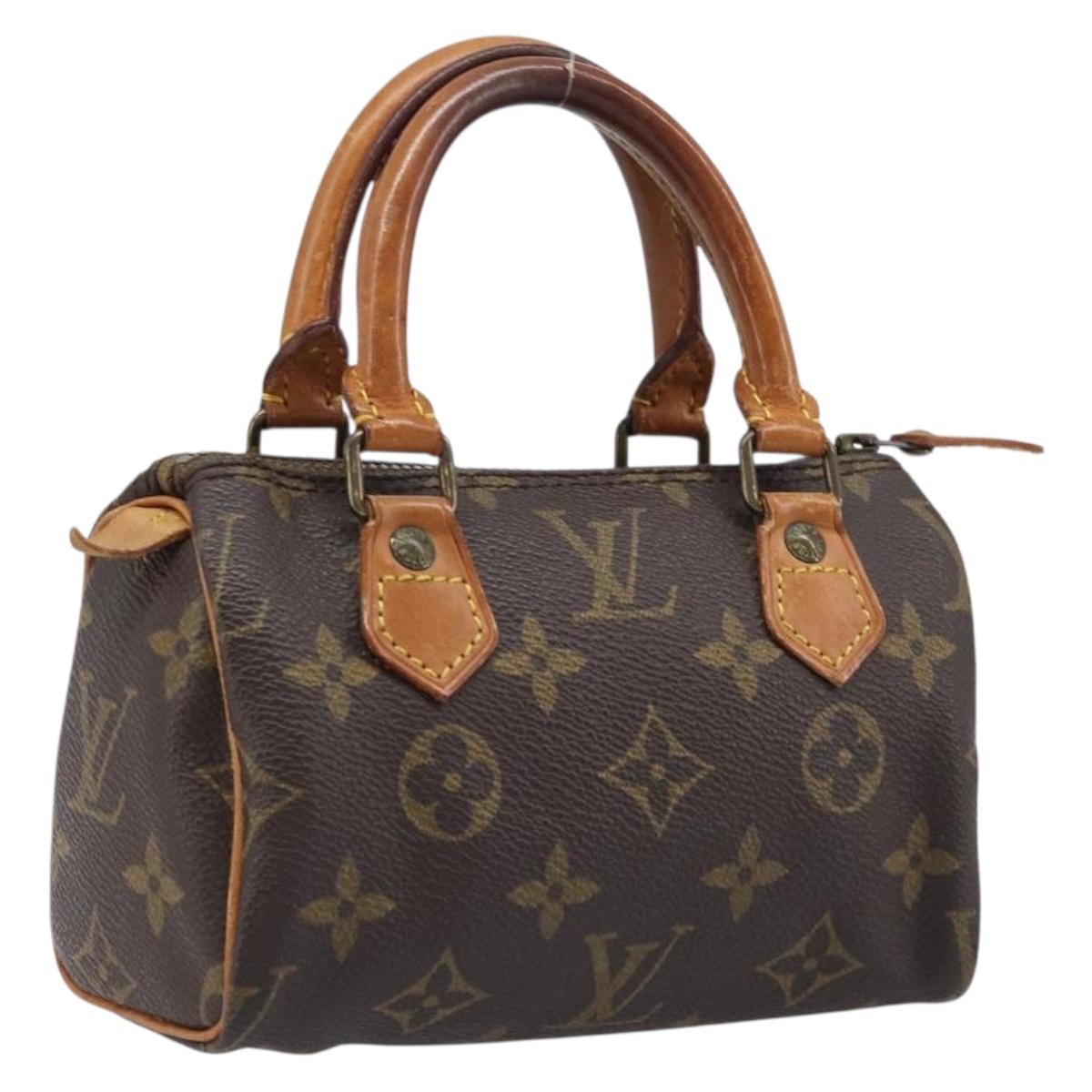 LOUIS VUITTON Monogram Mini Speedy Hand Bag M41534 LV Auth 199527