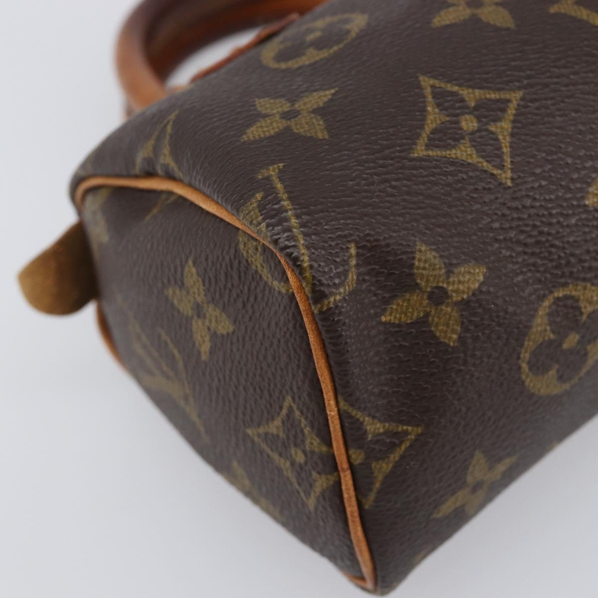 LOUIS VUITTON Monogram Mini Speedy Hand Bag M41534 LV Auth 199527