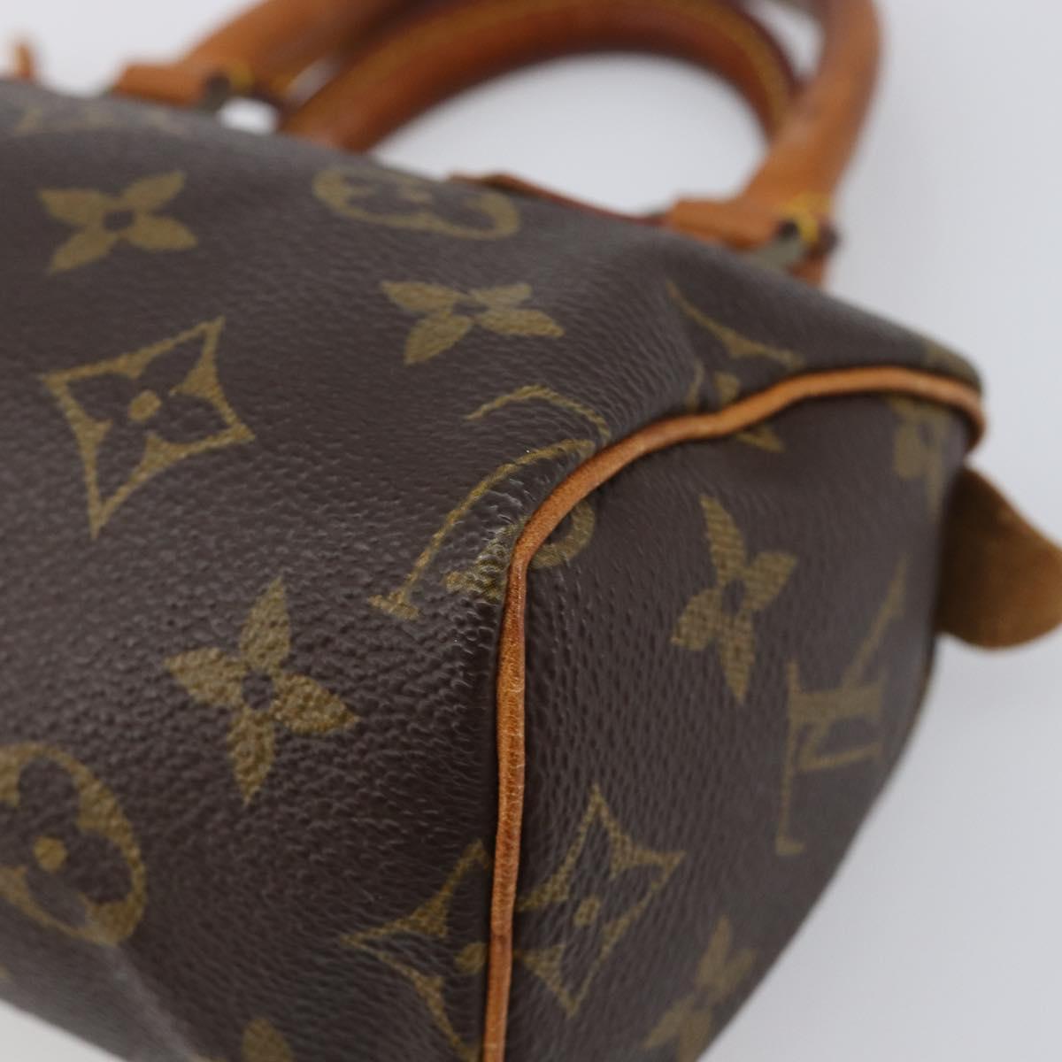 LOUIS VUITTON Monogram Mini Speedy Hand Bag M41534 LV Auth 199527