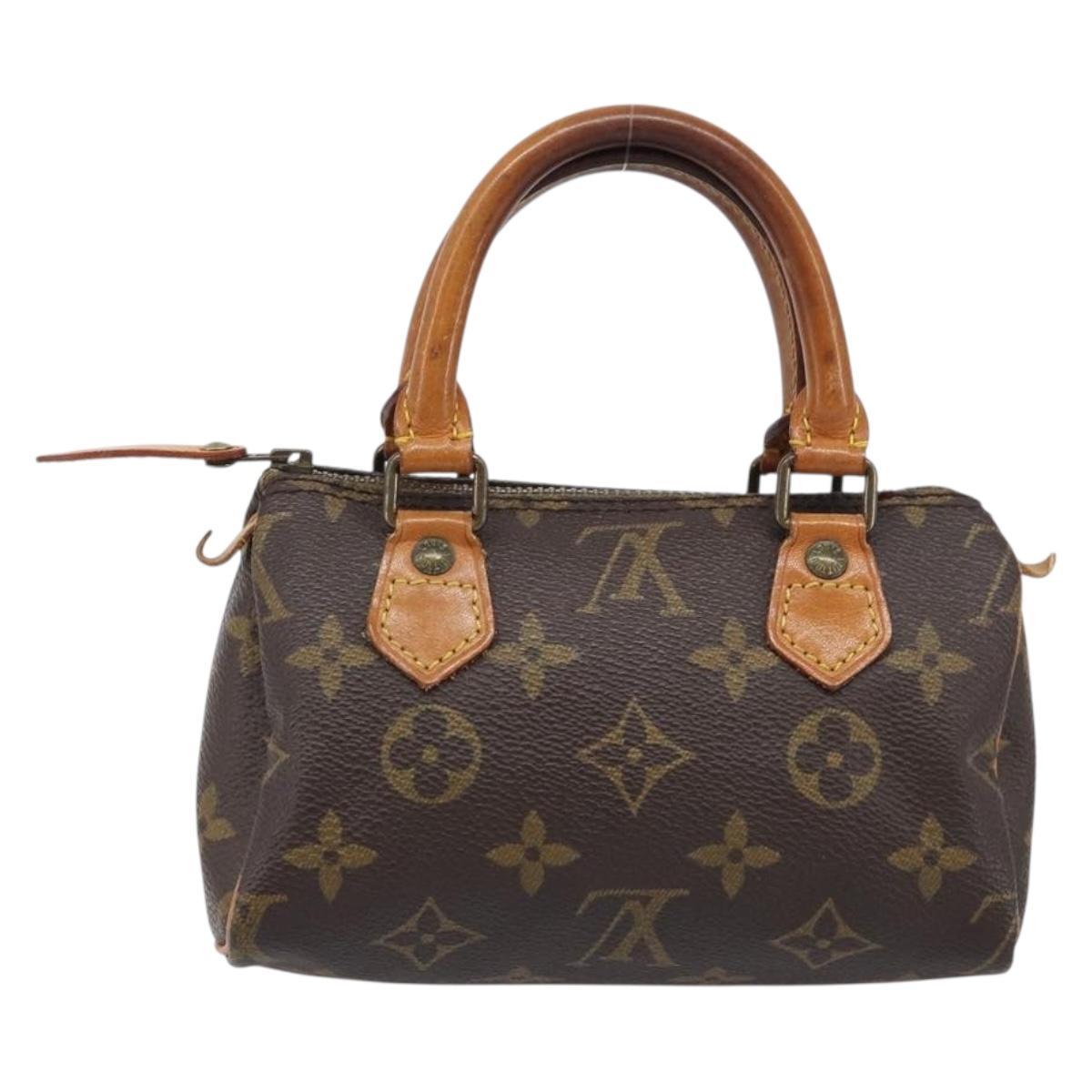 LOUIS VUITTON Monogram Mini Speedy Hand Bag M41534 LV Auth 199527
