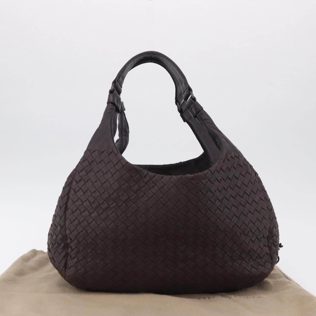 BOTTEGA VENETA INTRECCIATO Campana Hand Bag Leather Brown 125787 Auth 199537M