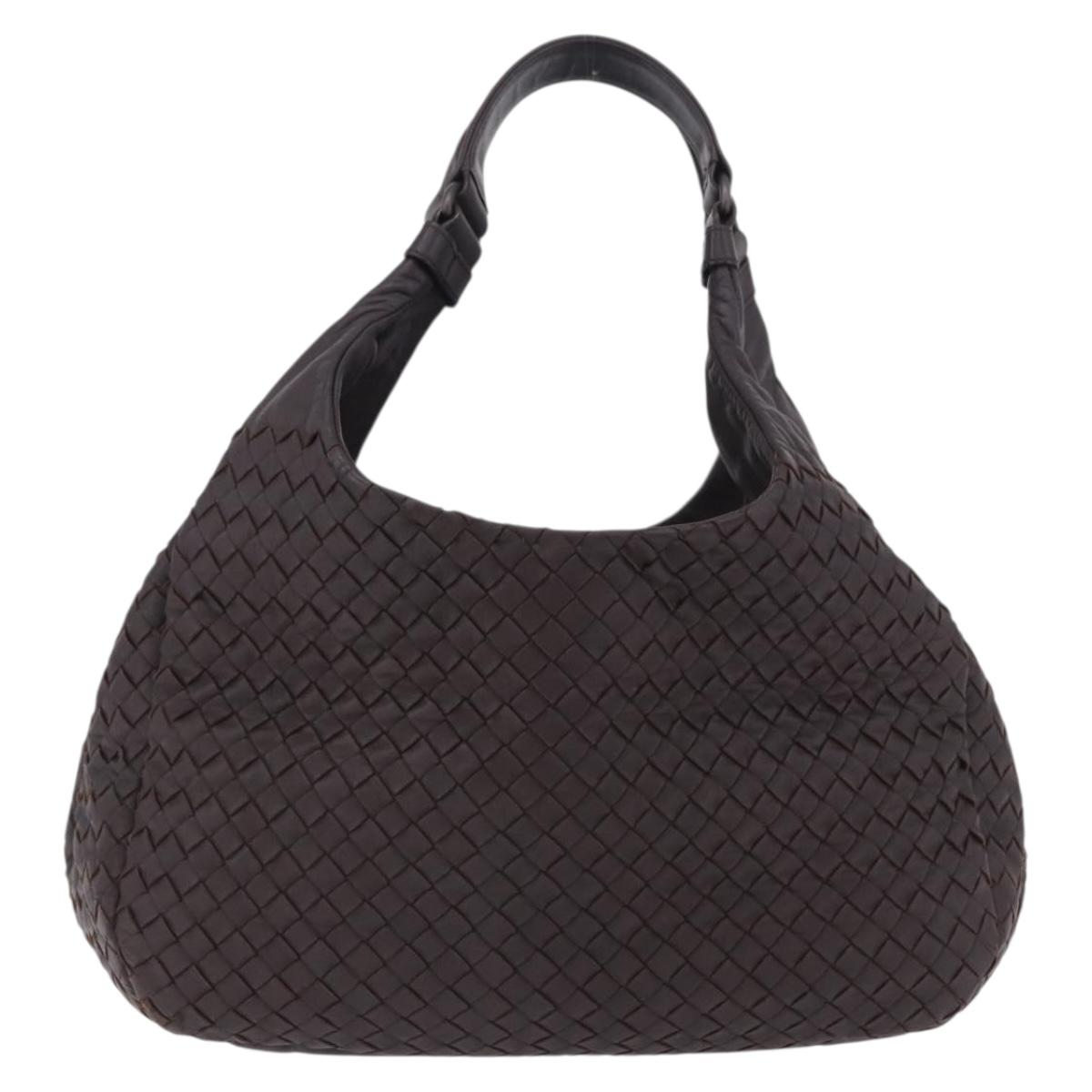 BOTTEGA VENETA INTRECCIATO Campana Hand Bag Leather Brown 125787 Auth 199537M