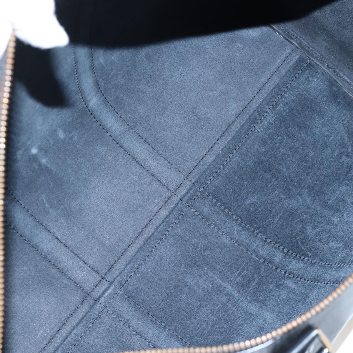 LOUIS VUITTON Epi Keepall 45 Boston Bag Black M42972 LV Auth 199574V