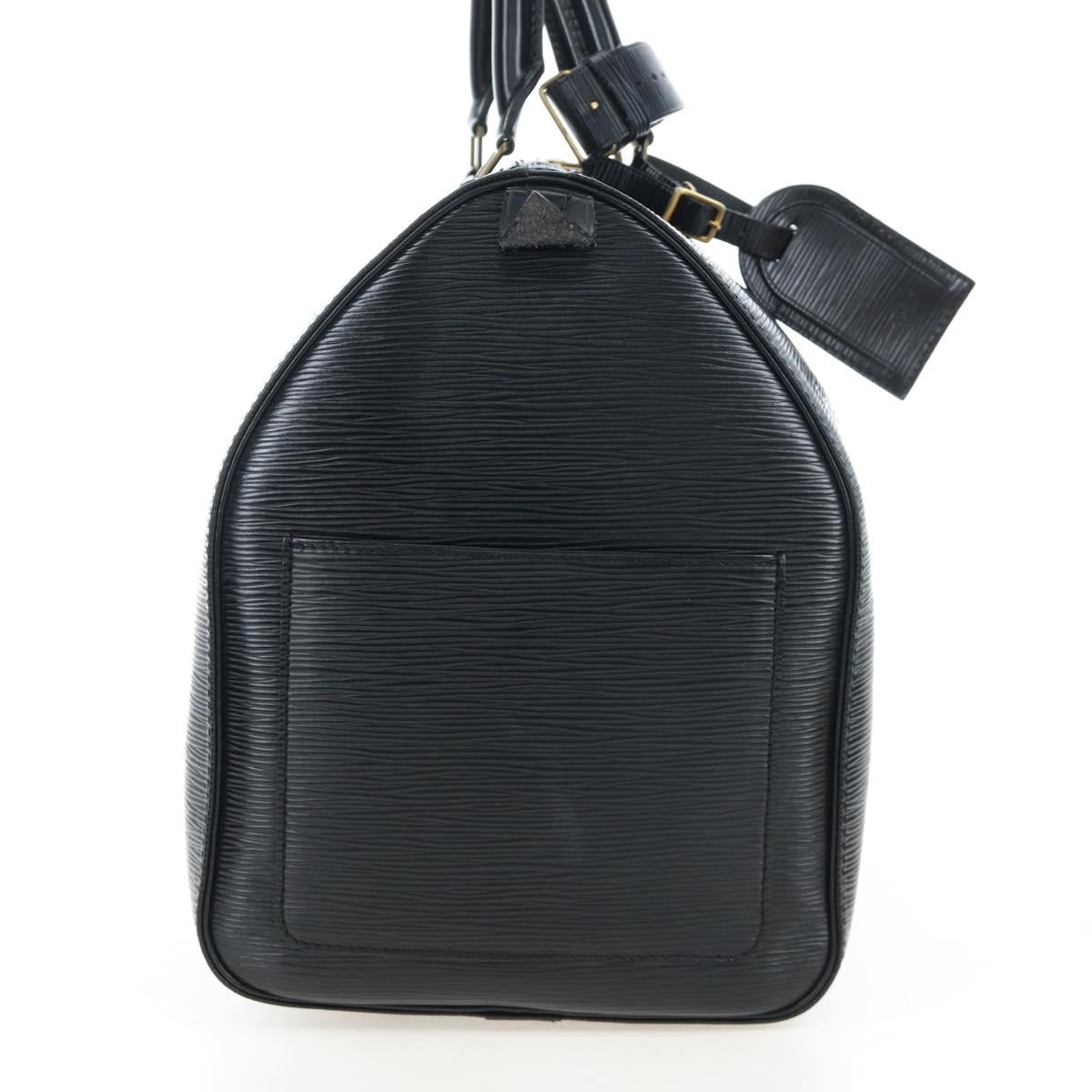 LOUIS VUITTON Epi Keepall 45 Boston Bag Black M42972 LV Auth 199574V