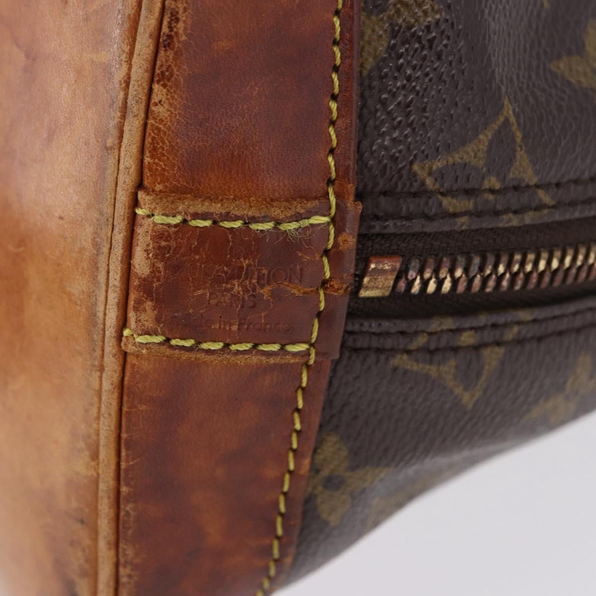 LOUIS VUITTON Monogram Alma Hand Bag M51130 LV Auth 199584