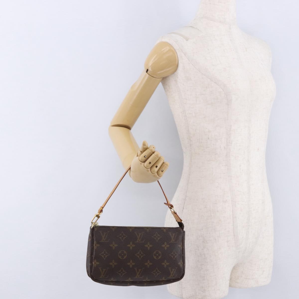 LOUIS VUITTON Monogram Pochette Accessoires Pouch M51980 LV Auth 199614V
