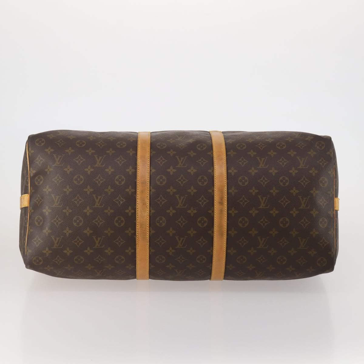 LOUIS VUITTON Monogram Keepall Bandouliere 60 Boston Bag M41412 LV Auth 199628