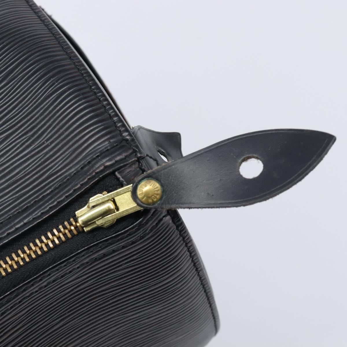 LOUIS VUITTON Epi Speedy 30 Hand Bag Noir Black M43002 LV Auth 199637V