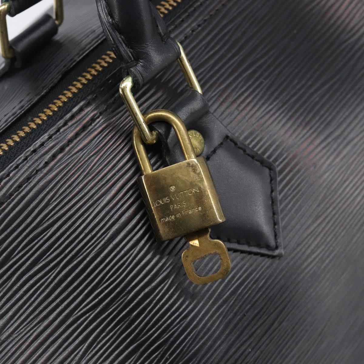 LOUIS VUITTON Epi Speedy 30 Hand Bag Noir Black M43002 LV Auth 199637V