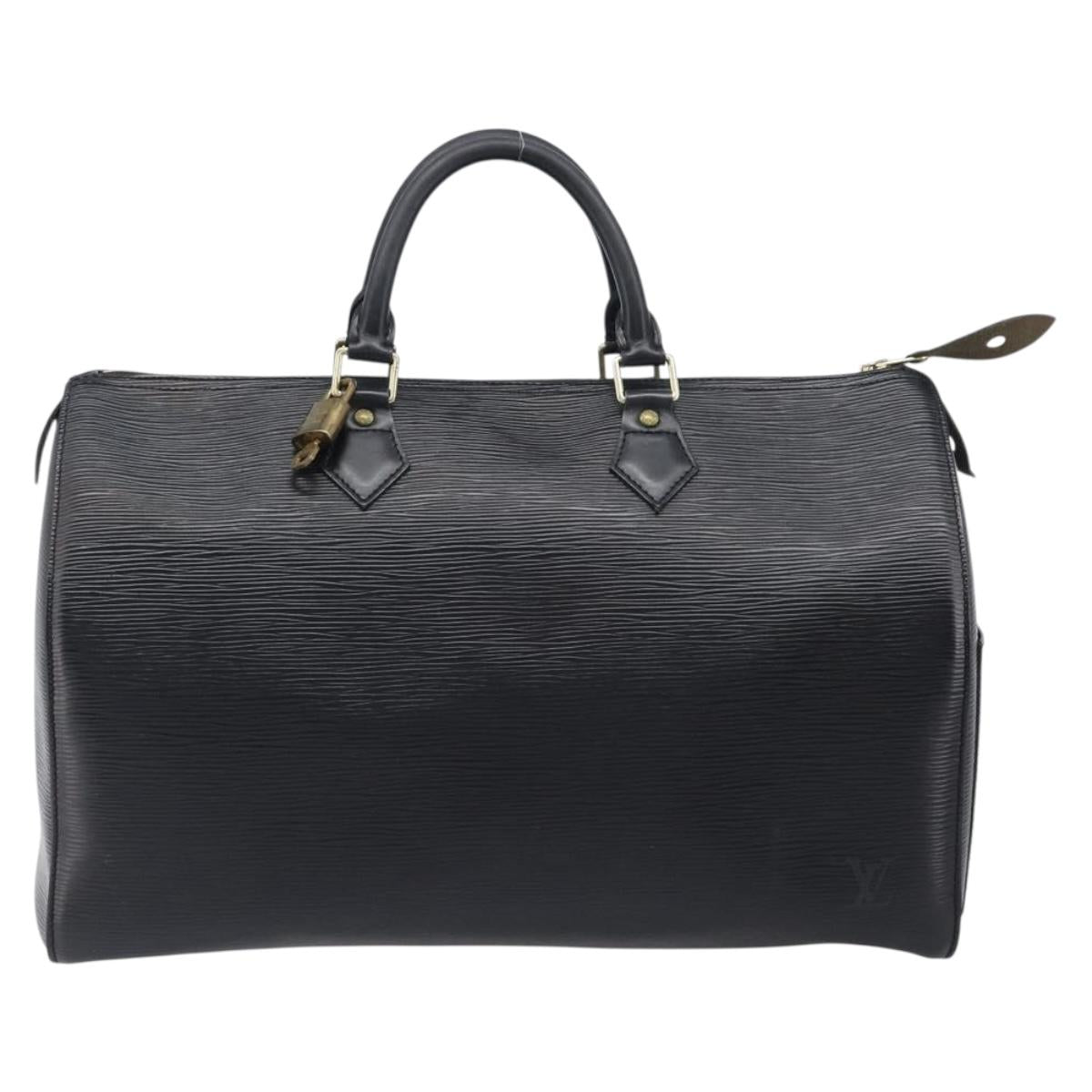 LOUIS VUITTON Epi Speedy 30 Hand Bag Noir Black M43002 LV Auth 199637V