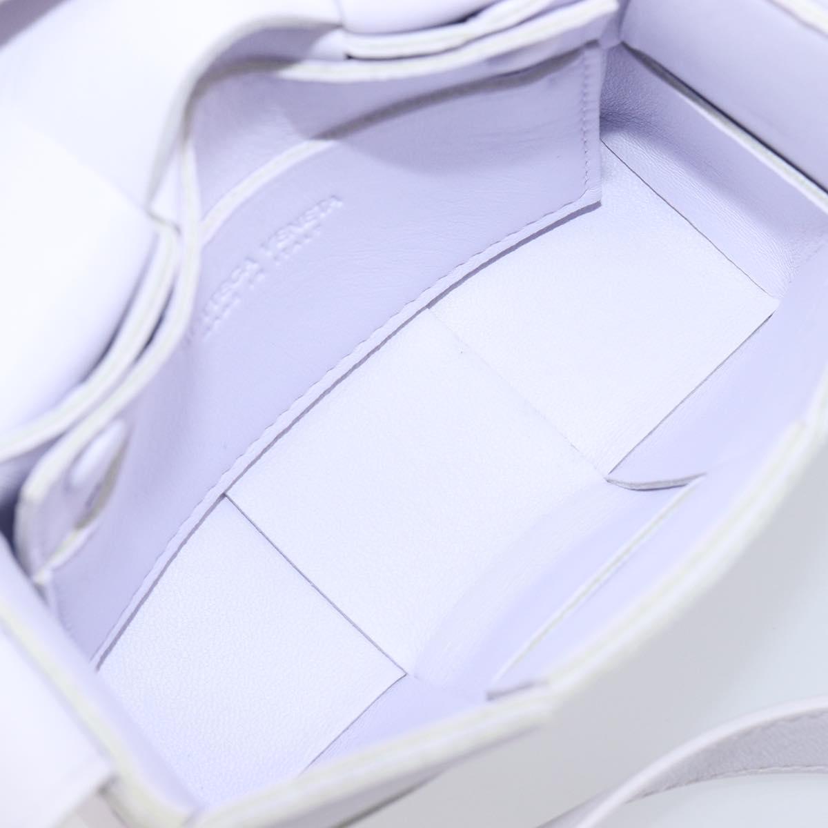 BOTTEGA VENETA MAXI INTRECCIATO Candy Cassette Bag Leather White Auth 199640V