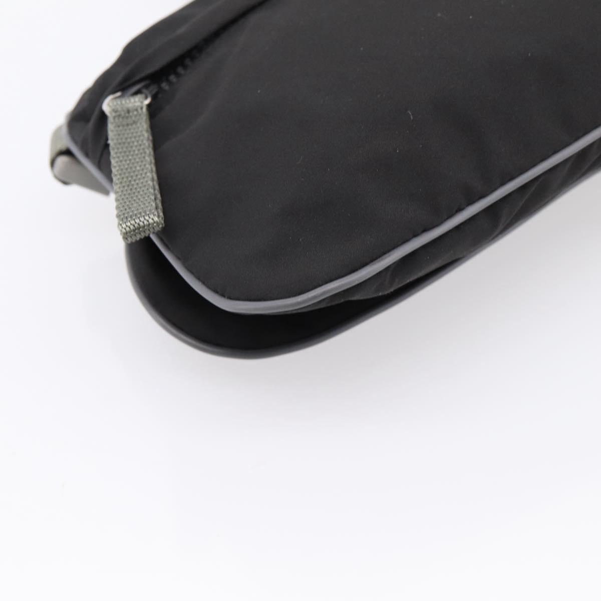 PRADA PRADA Sports Shoulder Bag Nylon Black Auth 199659A
