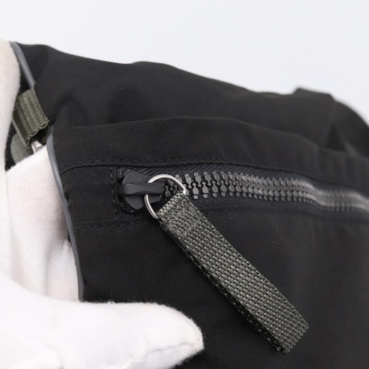 PRADA PRADA Sports Shoulder Bag Nylon Black Auth 199659A