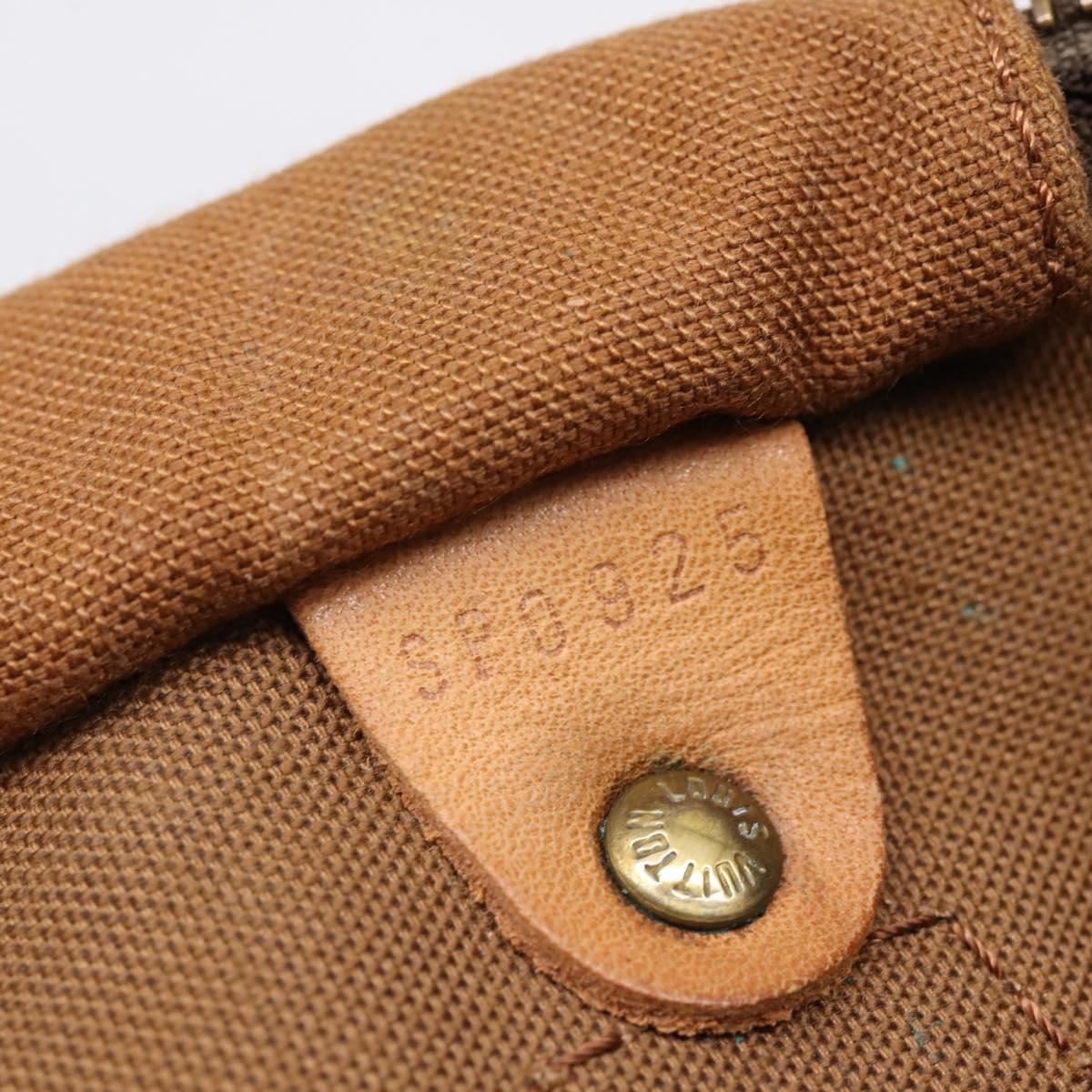 LOUIS VUITTON Monogram Speedy 30 Hand Bag M41526 LV Auth 199683
