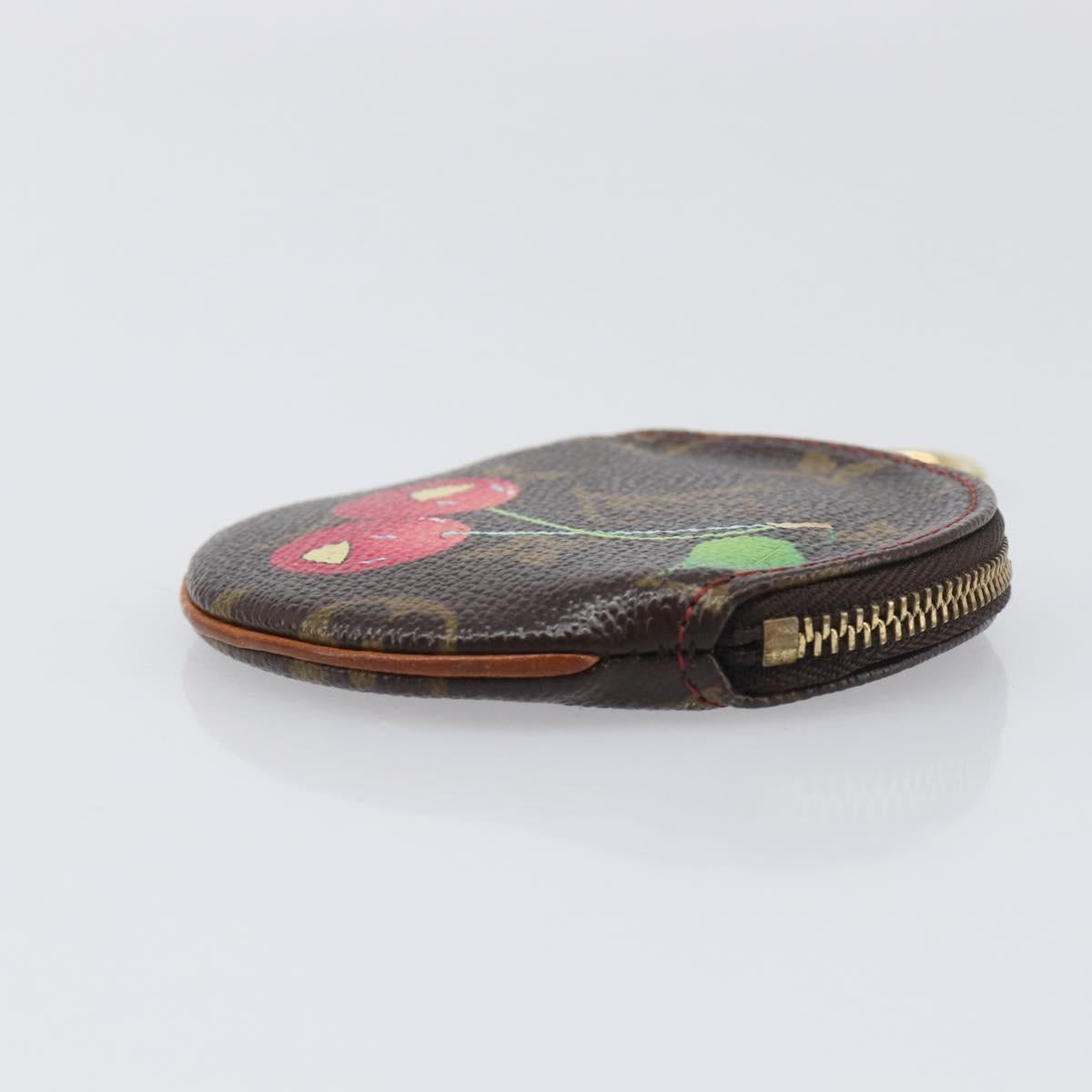 LOUIS VUITTON Monogram Cherry Porte Monnaie Ron Coin Purse M95043 Auth 199691V