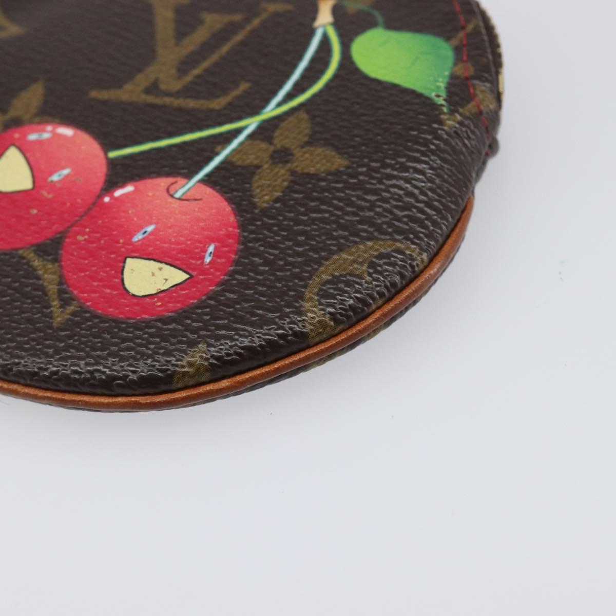 LOUIS VUITTON Monogram Cherry Porte Monnaie Ron Coin Purse M95043 Auth 199691V