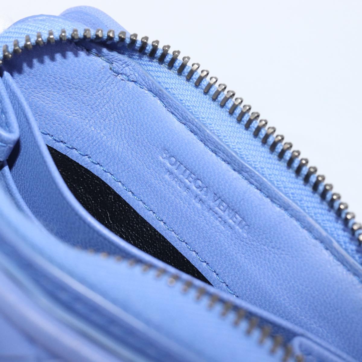 BOTTEGA VENETA INTRECCIATO Wallet Leather Light Blue Auth 199692V