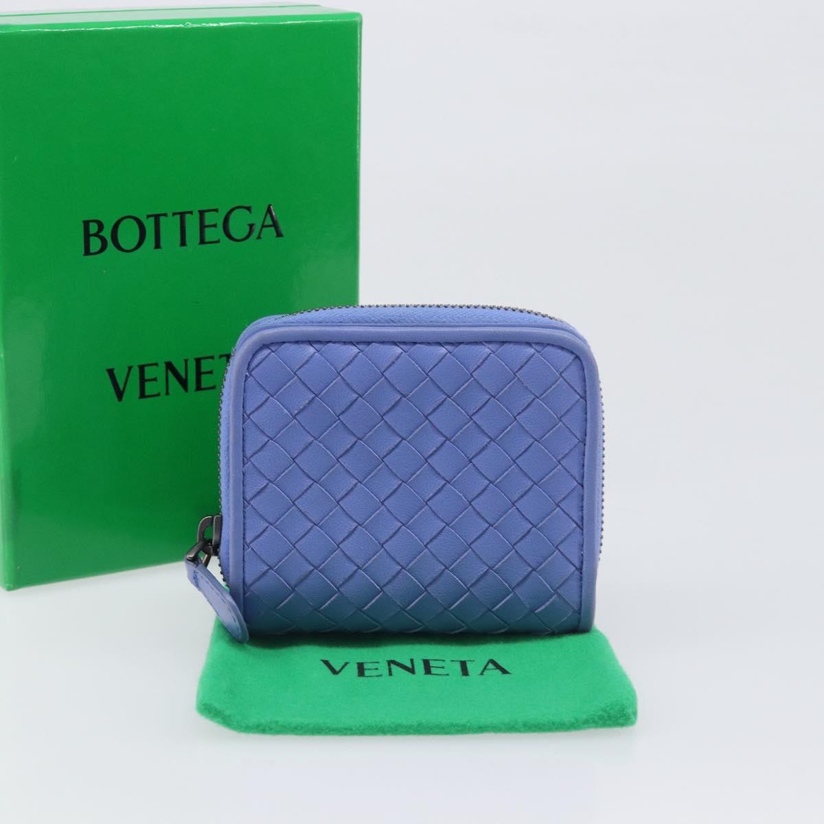 BOTTEGA VENETA INTRECCIATO Wallet Leather Light Blue Auth 199692V