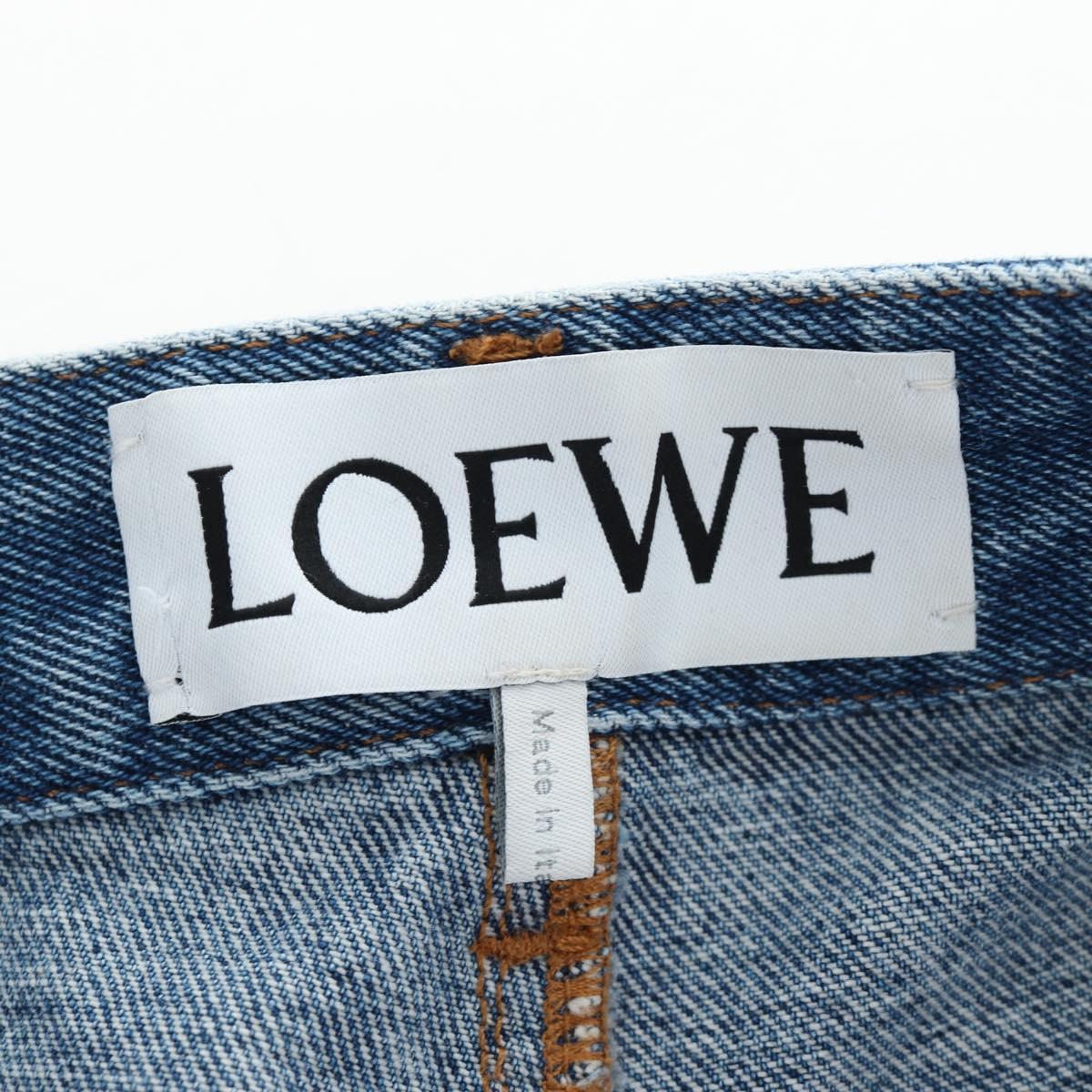 LOEWE Anagram Jeans Pants Denim 32 Blue Auth 199699M