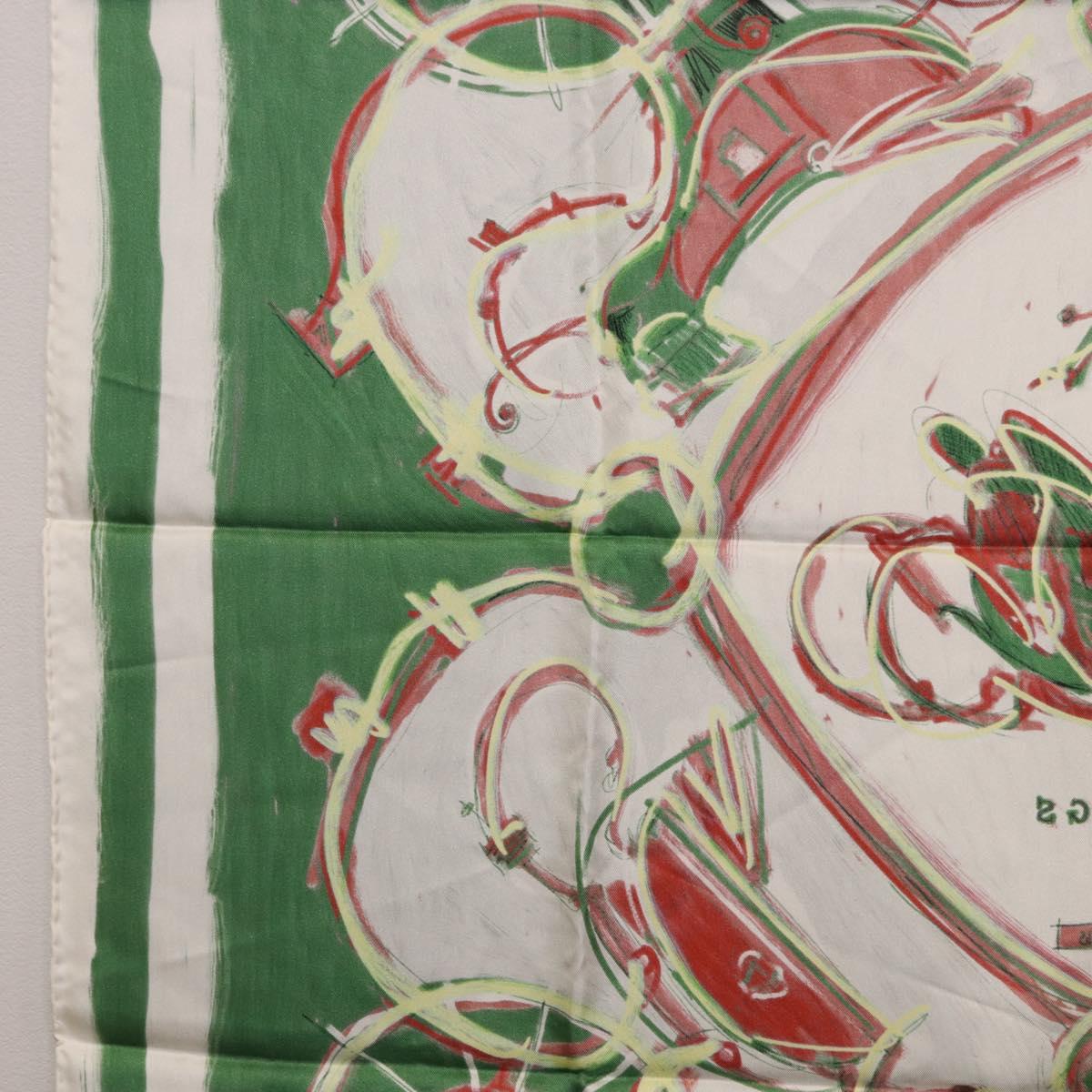 HERMES Carre 90 Scarf Silk Green Auth 199724M