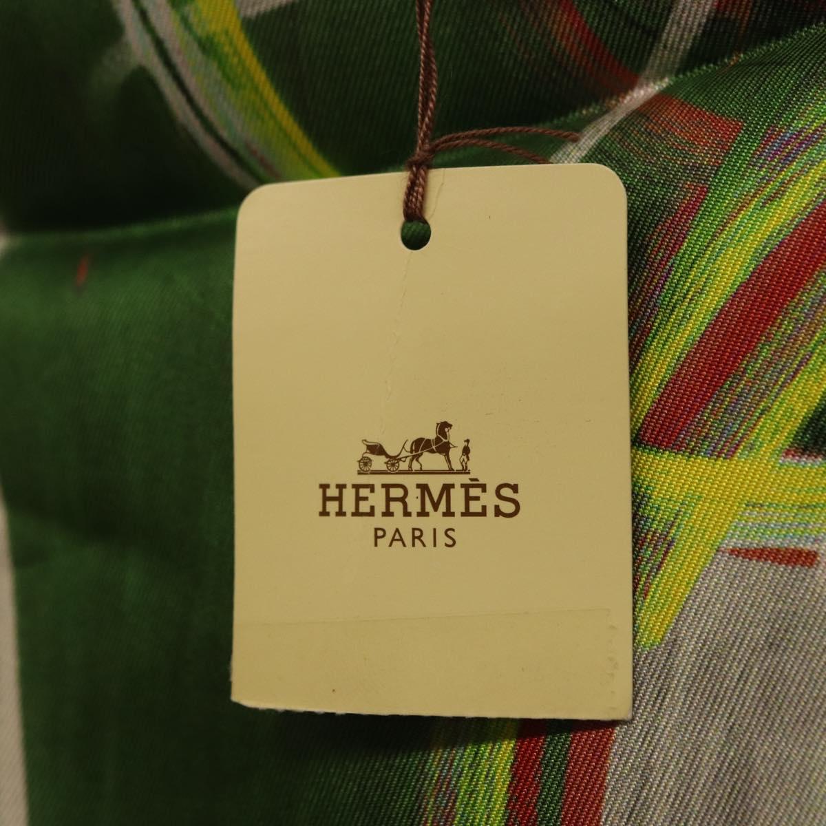 HERMES Carre 90 Scarf Silk Green Auth 199724M