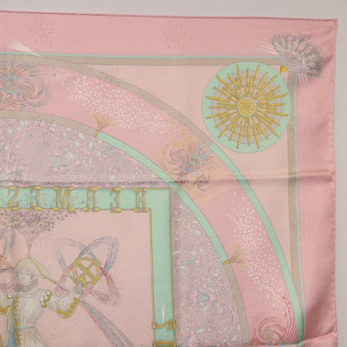 HERMES Carre 90 Scarf Silk Pink Auth 199729M