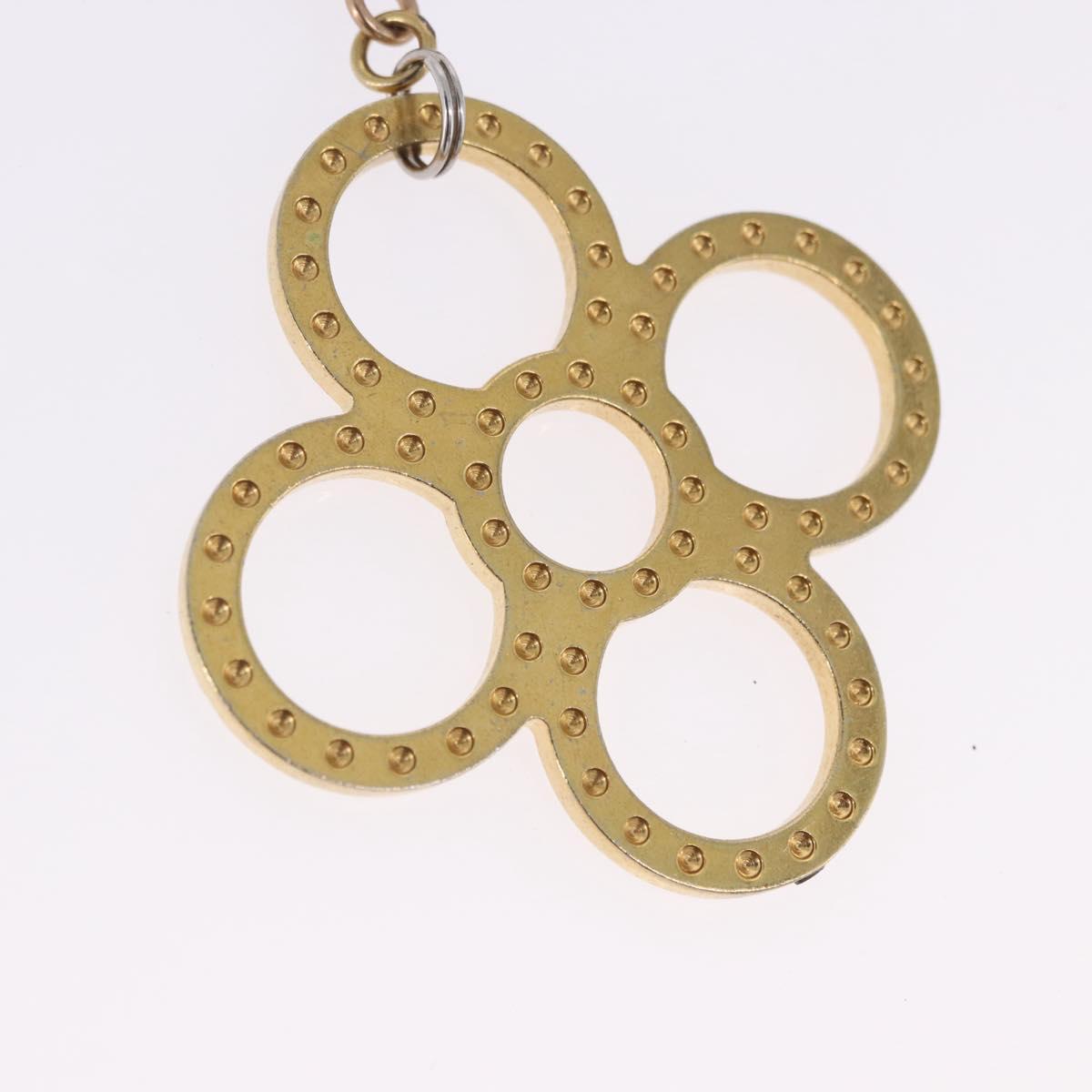 LOUIS VUITTON Bijoux Sac Tapage Key Holder Gold M65090 LV Auth 199731
