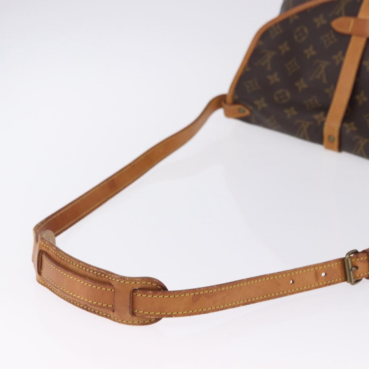 LOUIS VUITTON Monogram Saumur 30 Shoulder Bag M42256 LV Auth 199805A