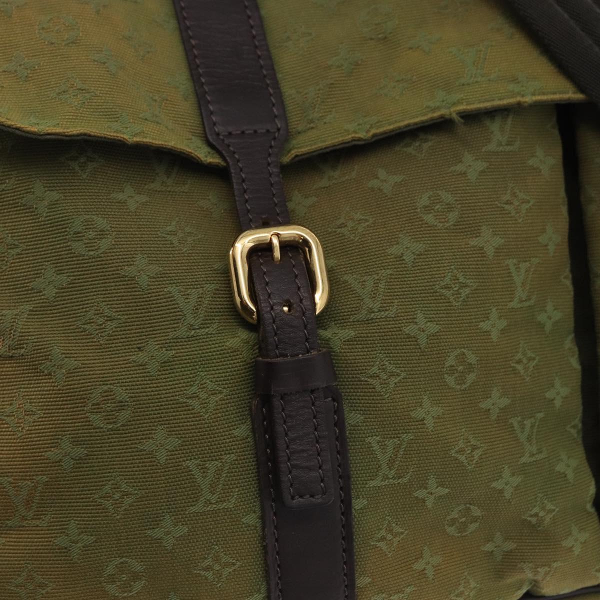 LOUIS VUITTON Monogram Mini Sac Maman Bag TST Khaki M42351 LV Auth 199817