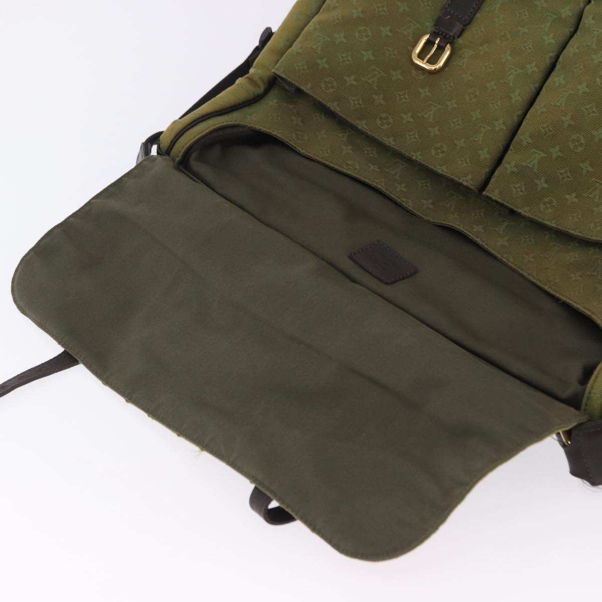 LOUIS VUITTON Monogram Mini Sac Maman Bag TST Khaki M42351 LV Auth 199817