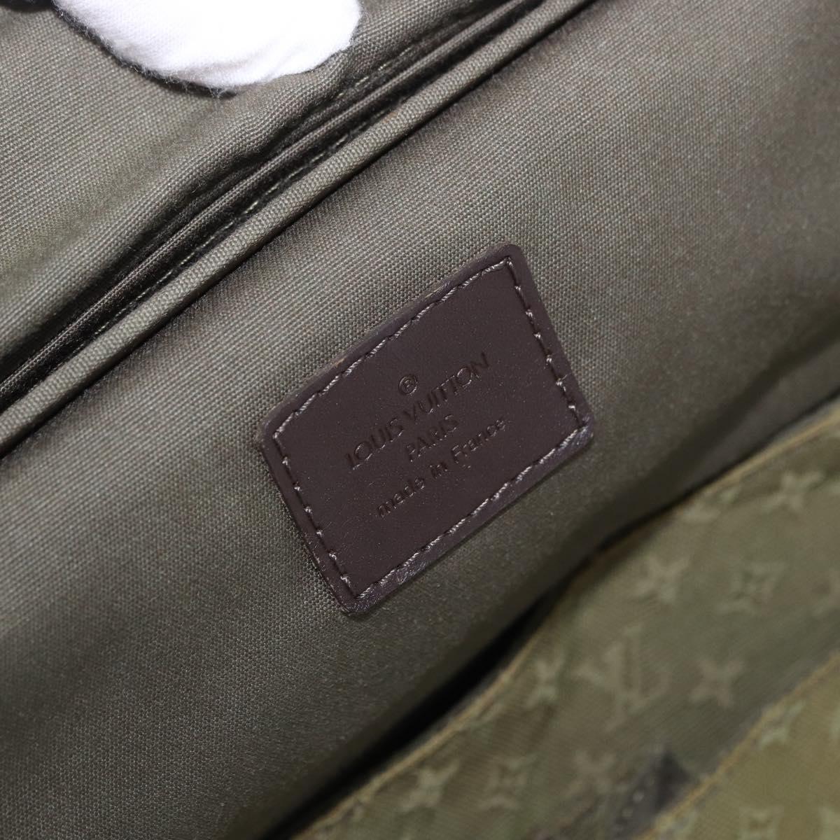 LOUIS VUITTON Monogram Mini Sac Maman Bag TST Khaki M42351 LV Auth 199817