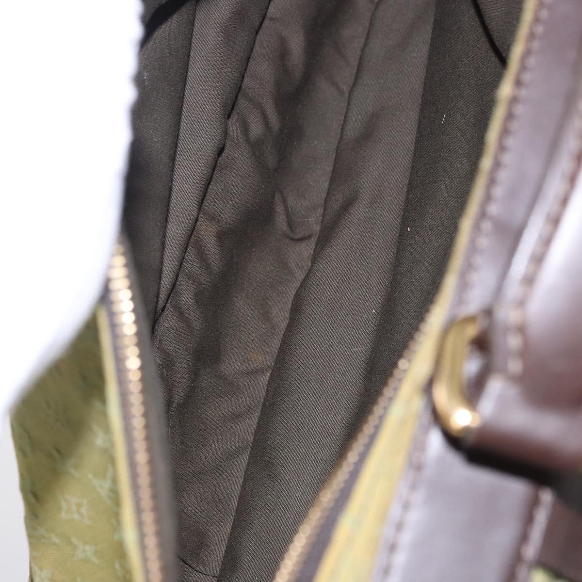 LOUIS VUITTON Monogram Mini Sac Maman Bag TST Khaki M42351 LV Auth 199817