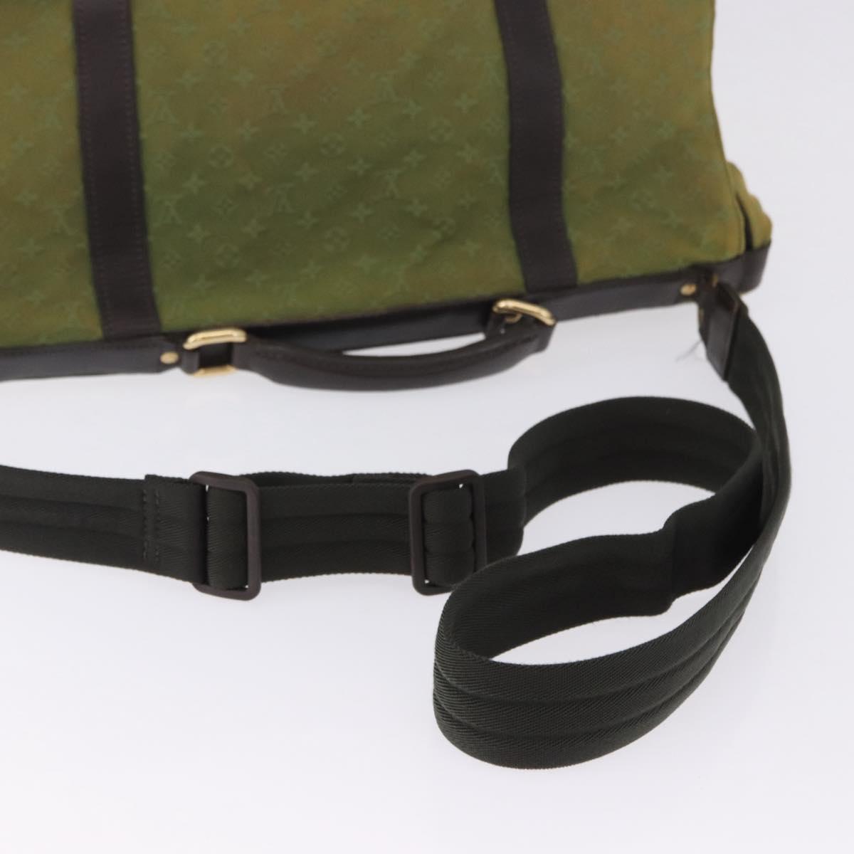 LOUIS VUITTON Monogram Mini Sac Maman Bag TST Khaki M42351 LV Auth 199817